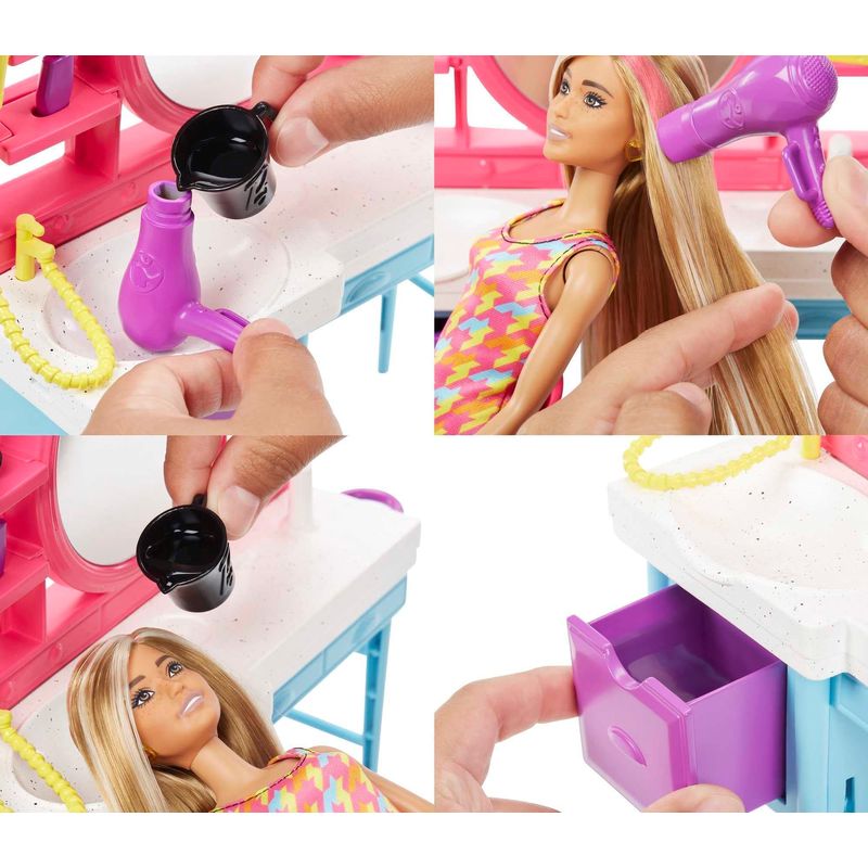 Playset Barbie com Boneca - Salão de Beleza - Totally Hair - Mattel -  superlegalbrinquedos