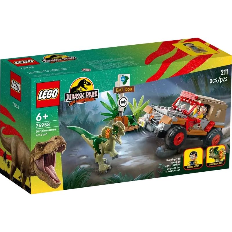 LEGO-Jurassic-Park---Emboscada-do-Dilofossauro---30-Anos---211-Pecas---76958-1