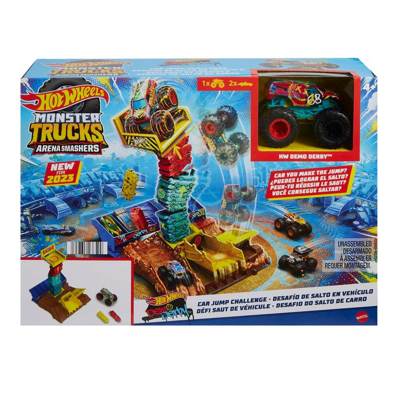 Conjunto de Pista Hot Wheels - Monster Trucks - Desafio do Giro - Demo  Derby - Mattel - superlegalbrinquedos