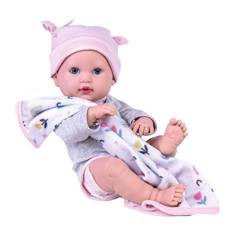 Boneca Bebê Reborn - Menina - Rosa - 39 cm - Brink Model -  superlegalbrinquedos