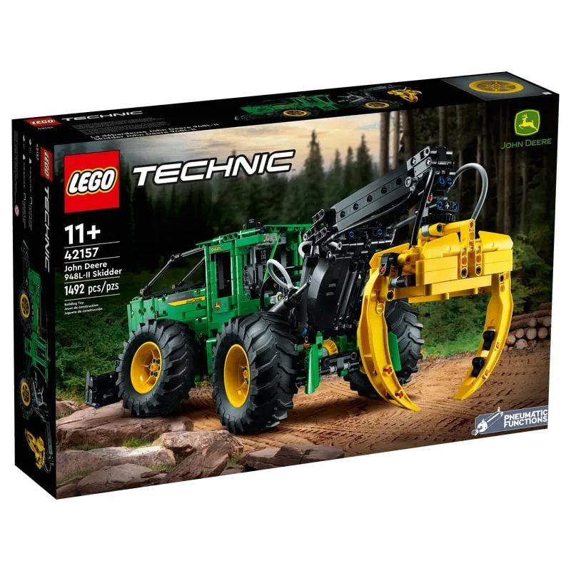 LEG42157---LEGO-Technic---Trator-Florestal-John-Deere-948L-II---1492-Pecas---42157-0
