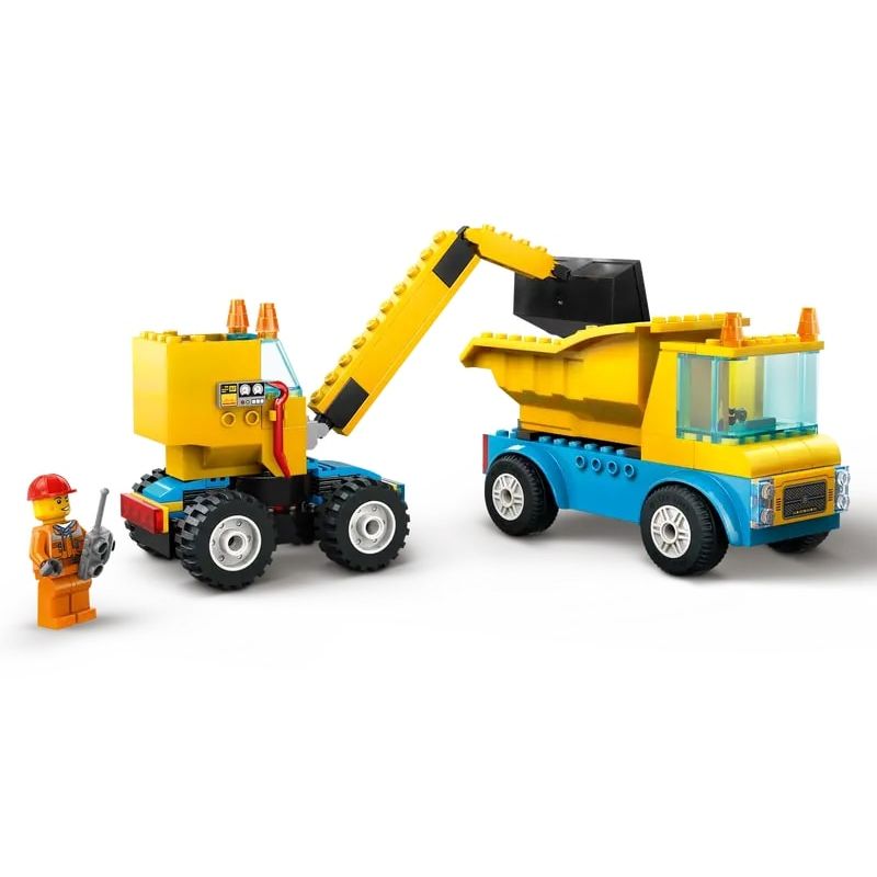 LEGO - Jogo de construção com camiões, guindaste e bola de demolição 60391, LEGO CITY