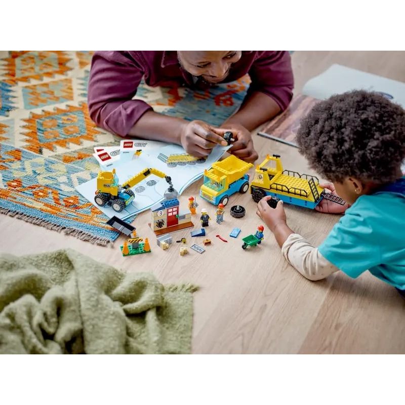 LEGO - Jogo de construção com camiões, guindaste e bola de demolição 60391, LEGO CITY