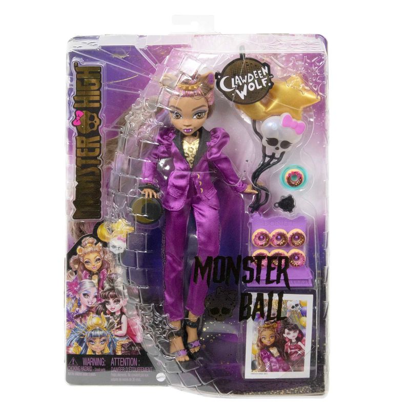 Monster High Doll, Clawdeen Wolf com Acessórios e Cão de Estimação, Bo