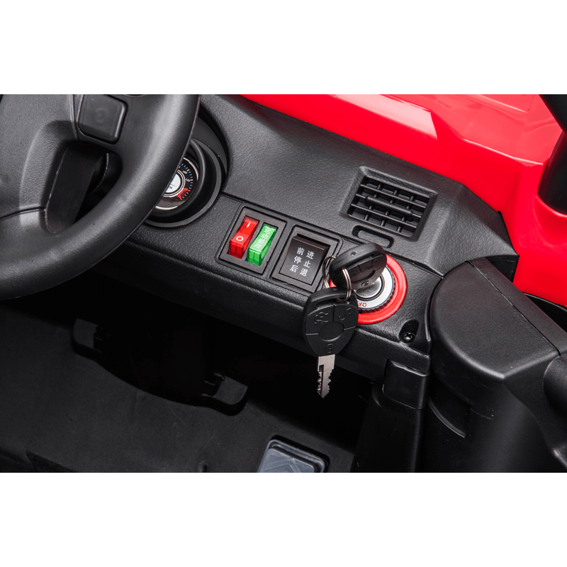 Carro Elétrico Infantil Jipe Power Vermelho 12V com 2 Lugares e