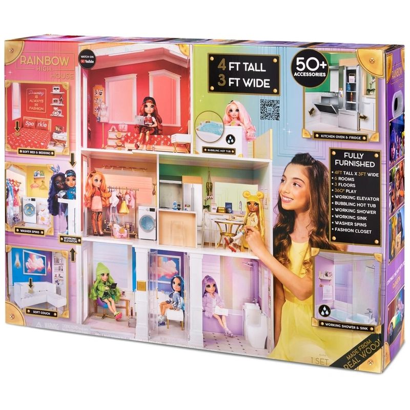 Casa de bonecas mobiliada de 2 andares da Mattel Barbie
