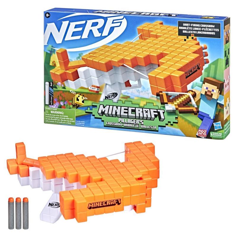 Brinquedo Infantil Nerf metralhadora minecraft com som e luz brinquedo Mine  Craft