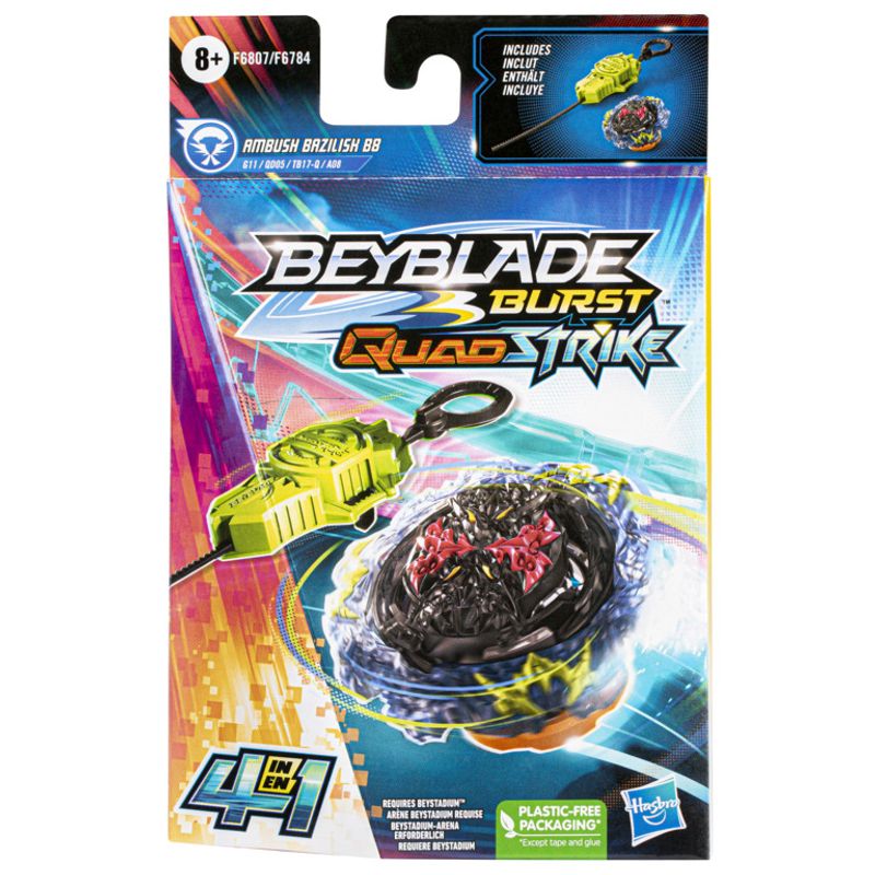 Lançador e Pião de Batalha - Beyblade - Quad Drive - Hasbro
