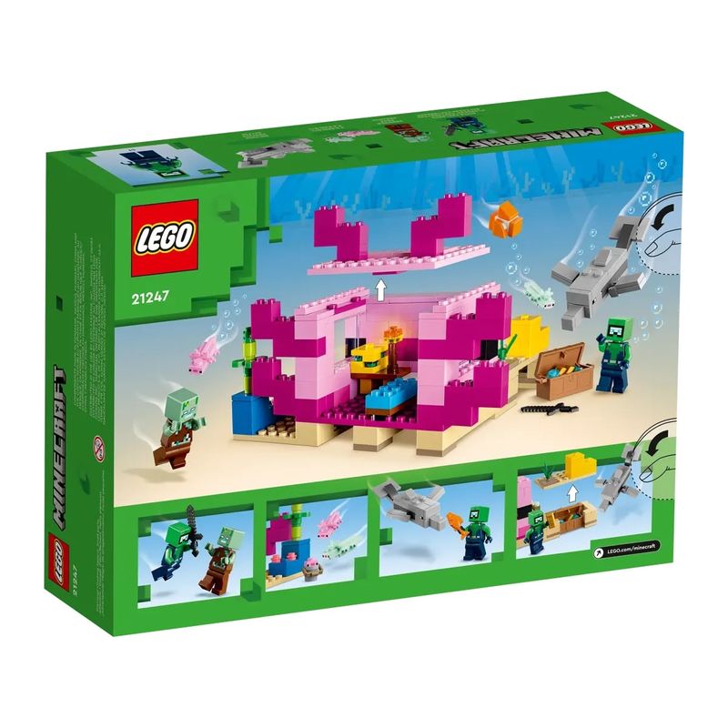 A Casa do Axolotl Lego Minecraft - Brinquedos de Montar e