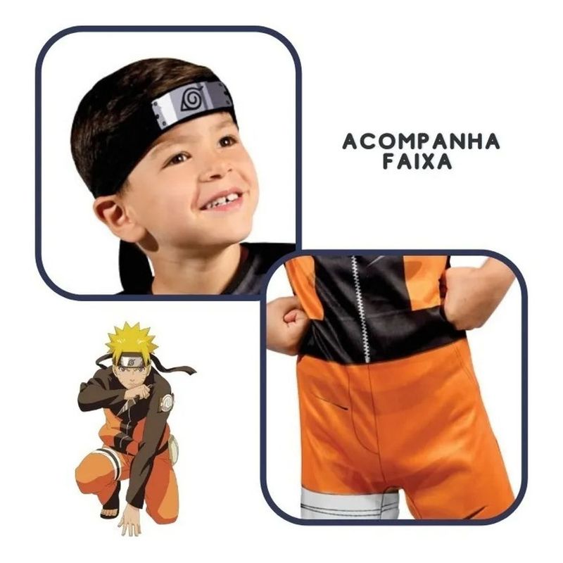 Fantasia Infantil - Naruto - Tamanho P - Novabrink - superlegalbrinquedos