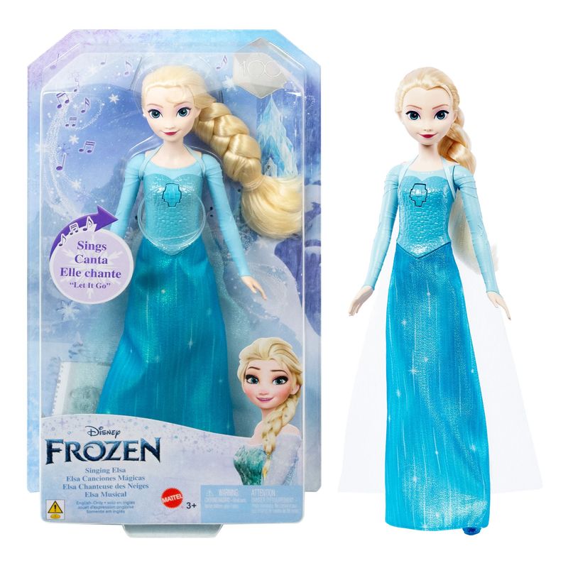 Boneca Princesa Disney - Elsa Musical - Canta Livre Estou - Frozen