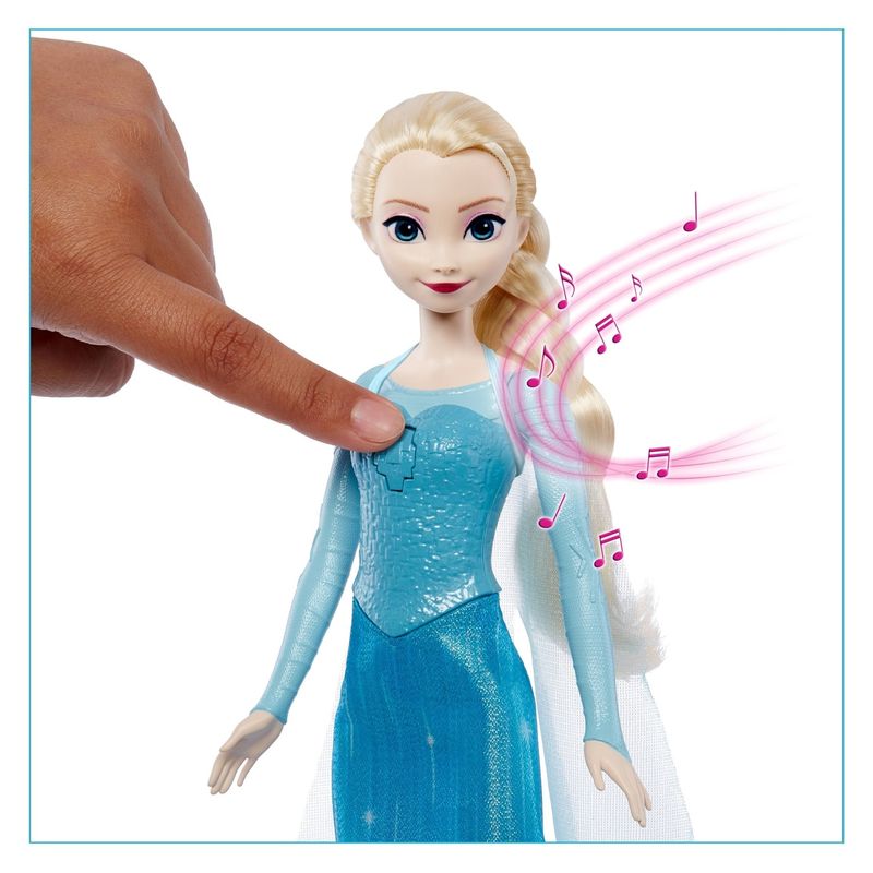 Boneca Frozen Elsa 24cm Com Falas Original Musica Do Filme