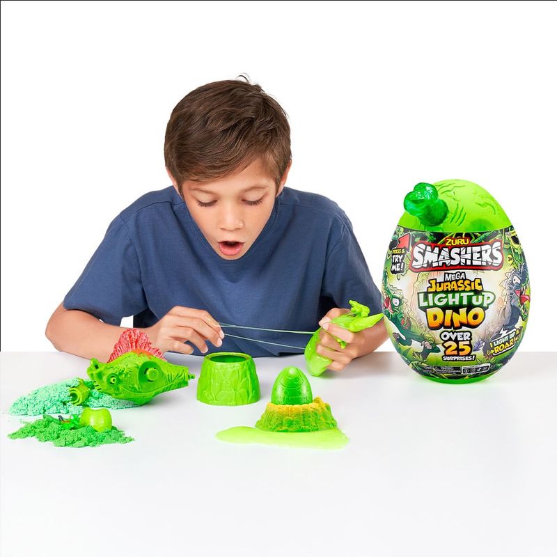 Ovo Surpresa - Smashers - Dino - Mega Light Up Dino Over 25 - Series 4 -  FUN - superlegalbrinquedos