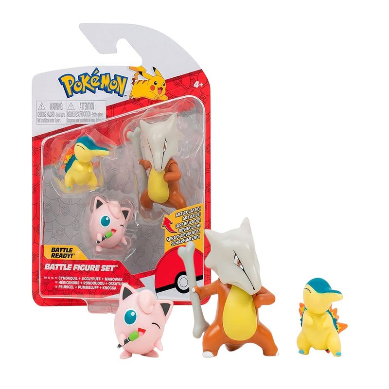 SUN2603CM---Conjunto-de-Figuras-Pokemon---Cyndaquil-Jigglypuff-e-Marowak---Battle-Figure-Set---Sunny-1