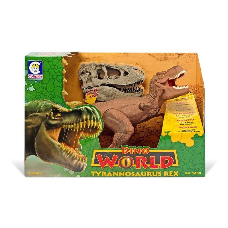 Dinossauro Tyrannosaurus Rex 42Cm Dino World Som Cotiplá