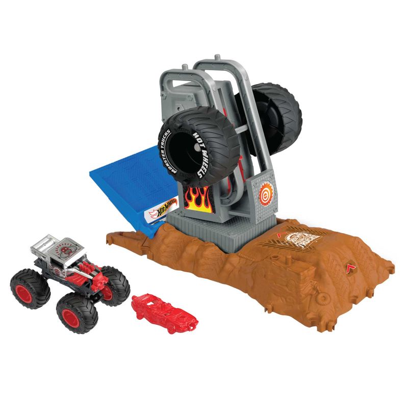 Pista Hot Wheels com Carrinho - Arena De Demolição Desafios De Entrada Bone  Shaker - Monster Trucks - Arena Smashers - Mattel - superlegalbrinquedos