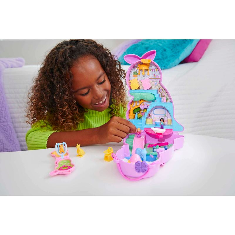 Playset Polly Pocket com Mini Bonecas - Bolsa de Canguru Mama e Joey -  Estojo - Mattel - superlegalbrinquedos