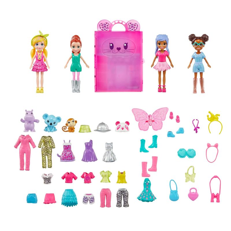 Conjunto Boneca E Acessórios - Polly Pocket - Armário Fashion