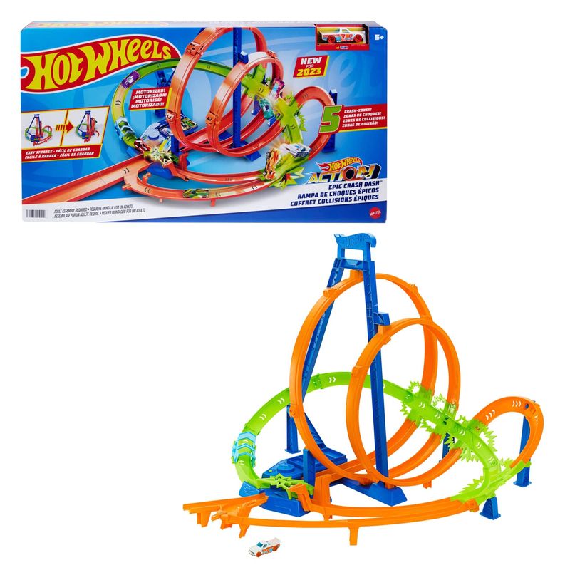 Pista-Hot-Wheels-com-Carrinho---Choques-Epicos---Action---Mattel-1