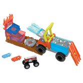 Pista-Hot-Wheels-com-Carrinho---5-Alarm-Rescue---Monster-Trucks---Arena-Smashers---Color-Shifters---Mattel-1