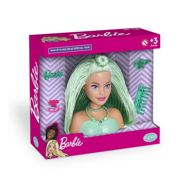 Busto Barbie - Styling Hair - Maquiagem - Pupee - superlegalbrinquedos