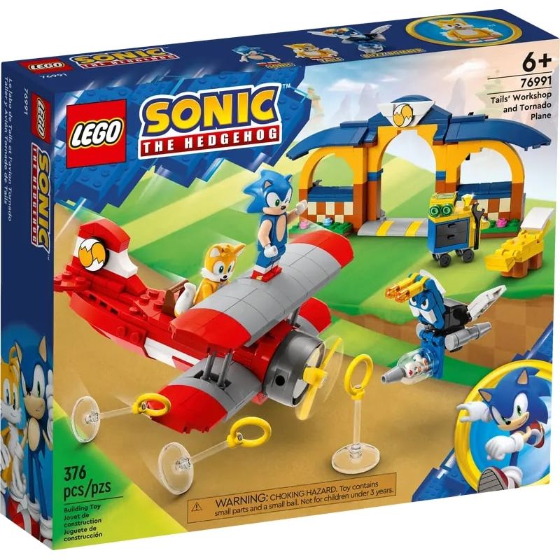LEGO-Sonic-The-Hedgehog---Oficina-do-Tails-e-Aviao-Tornado---376-Pecas---76991-1
