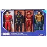 Pack-com-4-Figuras-Articuladas---Batman-Flash-Shazam-e-Aquaman---Especial-100-Anos---30-cm---Sunny-2