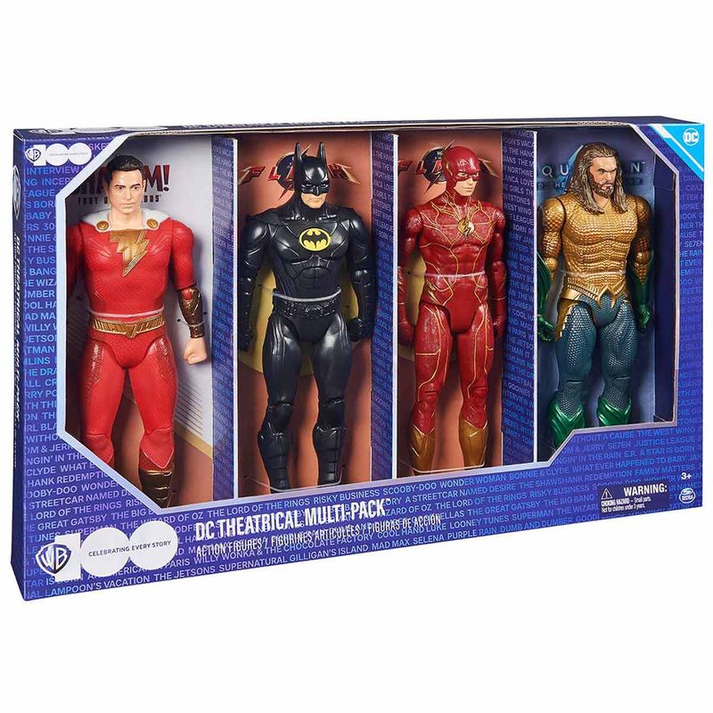 Justice league movie 30cm 4 figure online pack