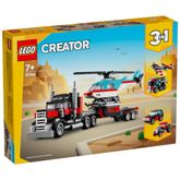 LEG31146---LEGO-Creator-3-em-1---Caminhao-de-Plataforma-com-Helicoptero---270-Pecas---31146-1