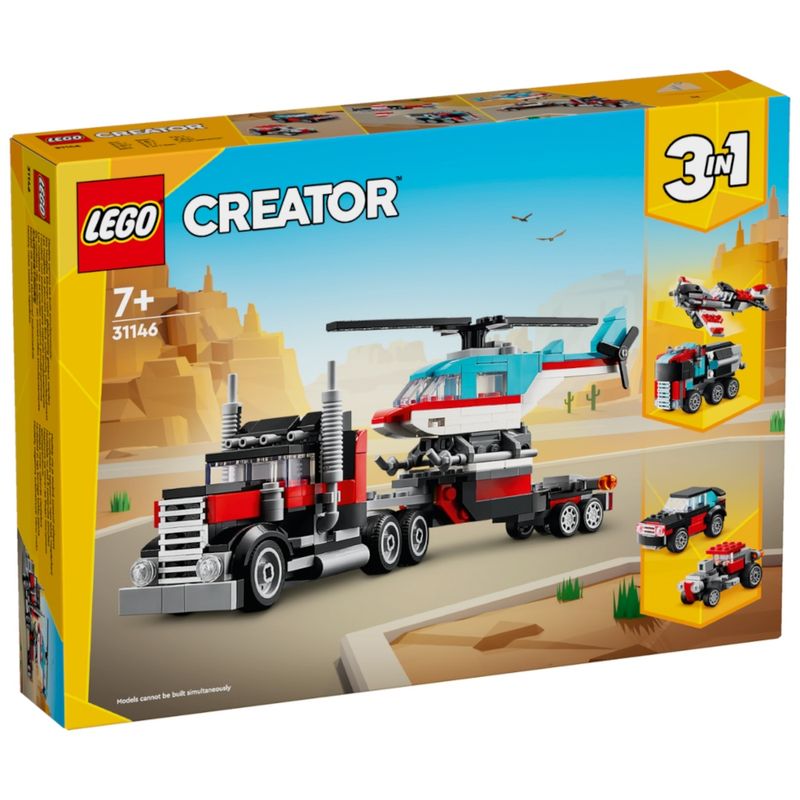 LEG31146---LEGO-Creator-3-em-1---Caminhao-de-Plataforma-com-Helicoptero---270-Pecas---31146-1