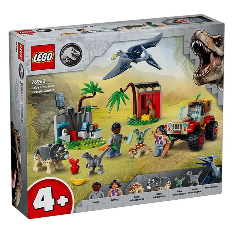 LEG76963---LEGO-Jurassic-World---Centro-de-Resgate-de-Dinossauros-Bebes---139-Pecas---76963-1