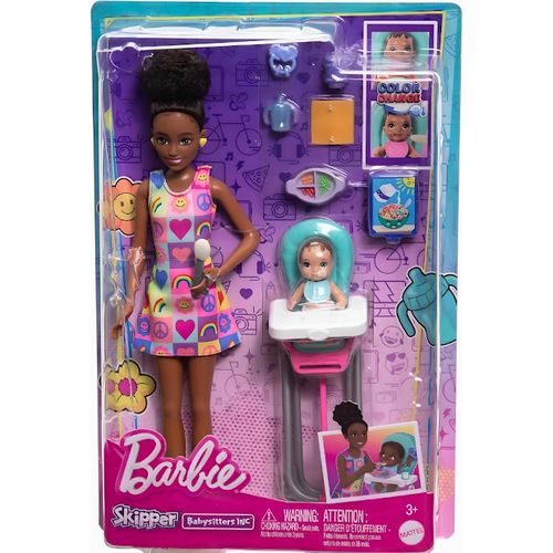 MATHTK34---Playset-Barbie-com-Boneca---Barbie-com-Bebe-e-Vestido-Arco-Iris---Skipper---Mattel-1