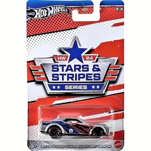 MATGRT01-HRW64---Carrinho-Hot-Wheels---Dodge-Challenger-SRT-Demon-2018---Star---Stripes---164---Mattel-1
