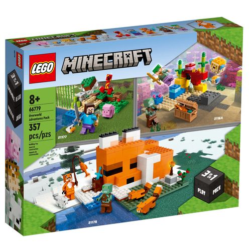 LEG66779---LEGO-Minecraft-3-em-1---Conjunto-de-Aventuras-da-Superficie---357-Pecas---66779-1